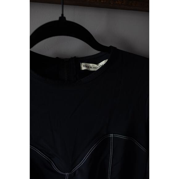 Mara Hoffman Lido One Piece Swimsuit Rash Guard Medium NEW - Picture 4 of 5